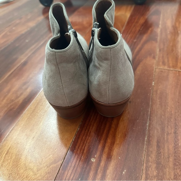 Sam Edelman 'Petty' Taupe Grey Suede Ankle Boots Booties Size 10 - Picture 11 of 16